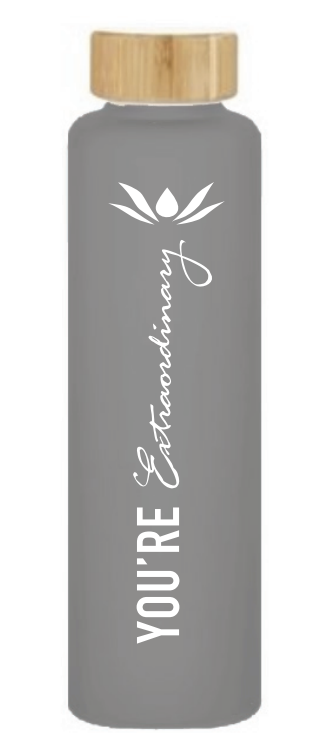 Extraordinary Desserts Glass Water Bottle
